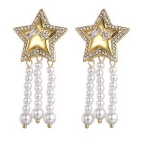 Vintage star earrings A1096
